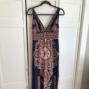 Paisley maxi dress